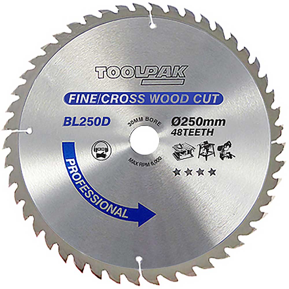 250mm x 30mm x 48T TCT  Table / Mitre Saw Blade